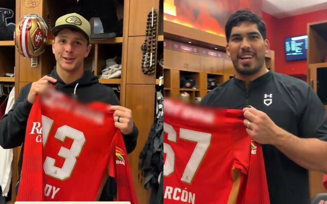Jugadores de 49ers Envian Mensaje de Buena Suerte al Toluca