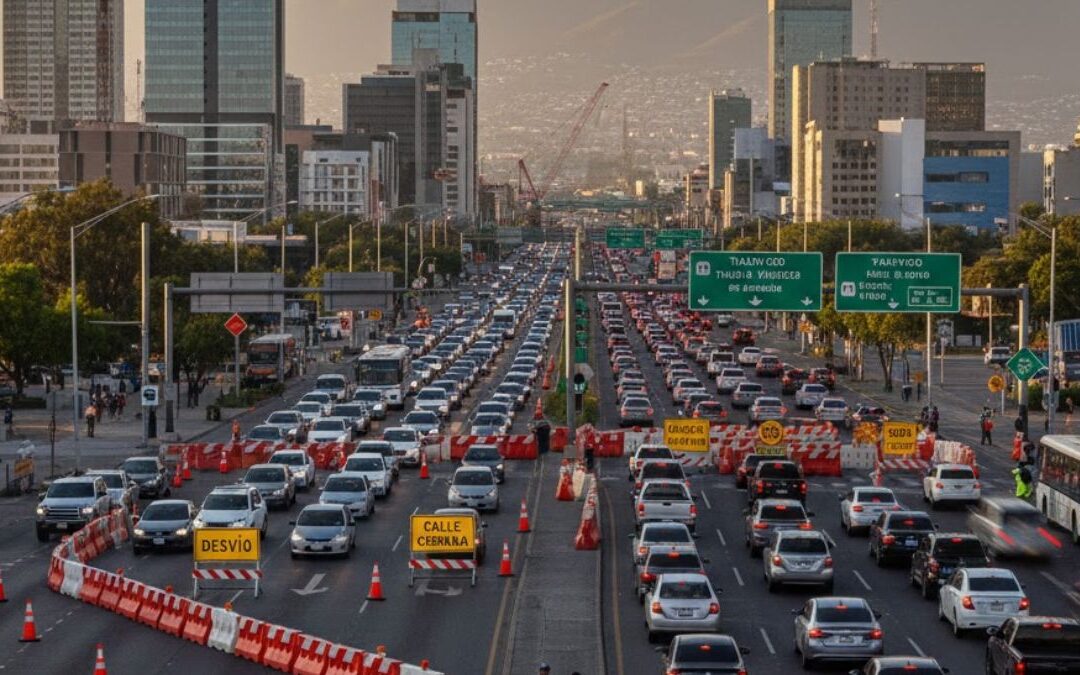 Cierres Viales en Monterrey: Importantes Alertas para el 14 de Diciembre