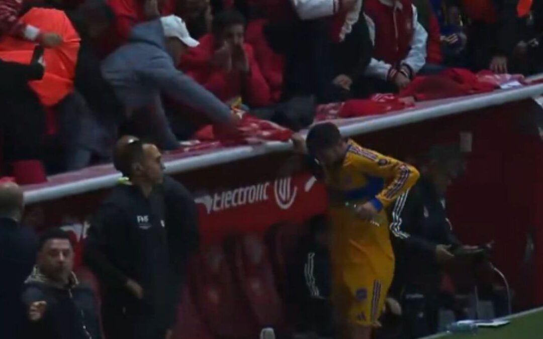 André-Pierre Gignac Golpeado por Aficionado del Toluca durante la Final del Apertura 2025