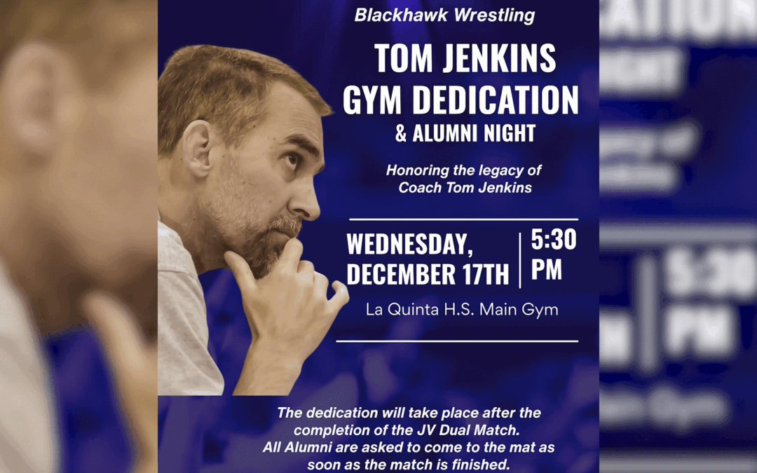La Quinta High School Rinde Homenaje al Entrenador de Lucha Libre Tom Jenkins con la Dedicación de su Gimnasio
