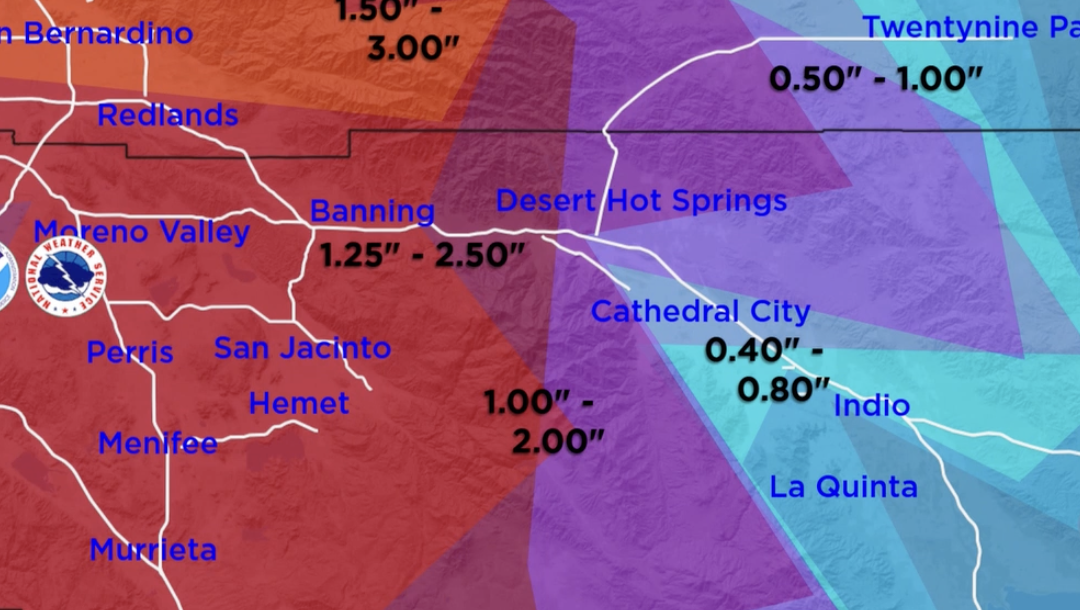 Tormenta Invernal Afectará el Valle de Coachella en Nochebuena