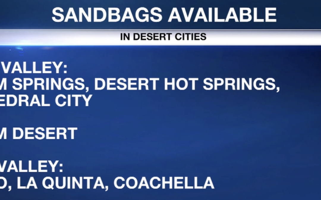 Ciudades del Valle de Coachella se Preparan para Inundaciones y Tormentas