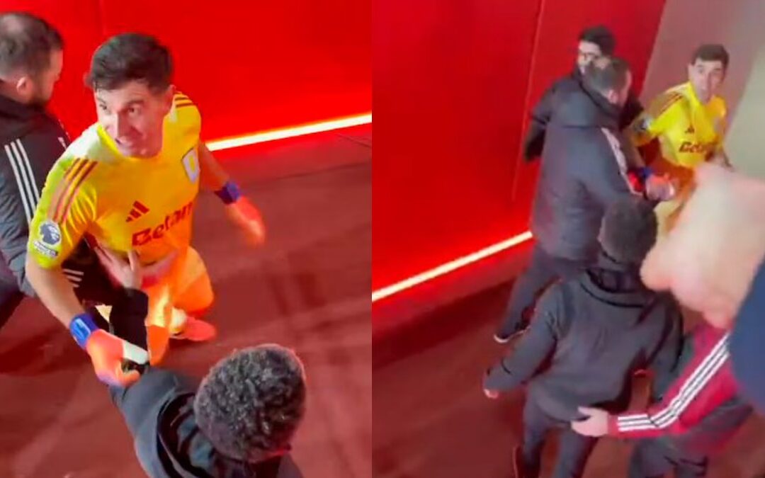 Dibu Martínez enfrenta a los aficionados tras la derrota contundente contra Arsenal | VIDEO