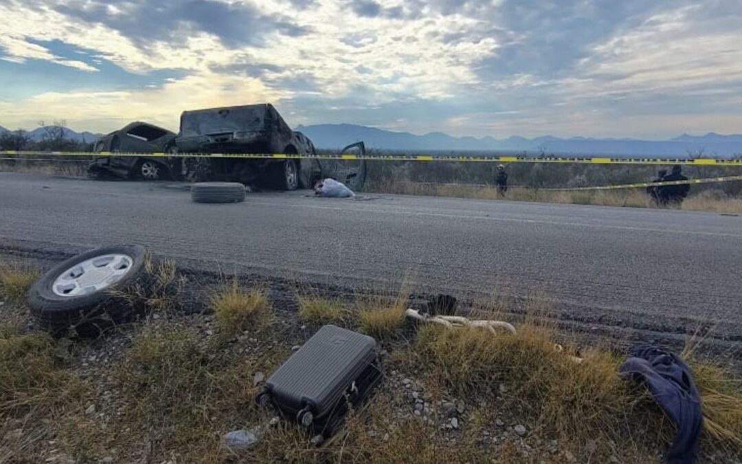 Accidente Fatal en Lampazos: Dos Calcinados y Varios Heridos en Nuevo León