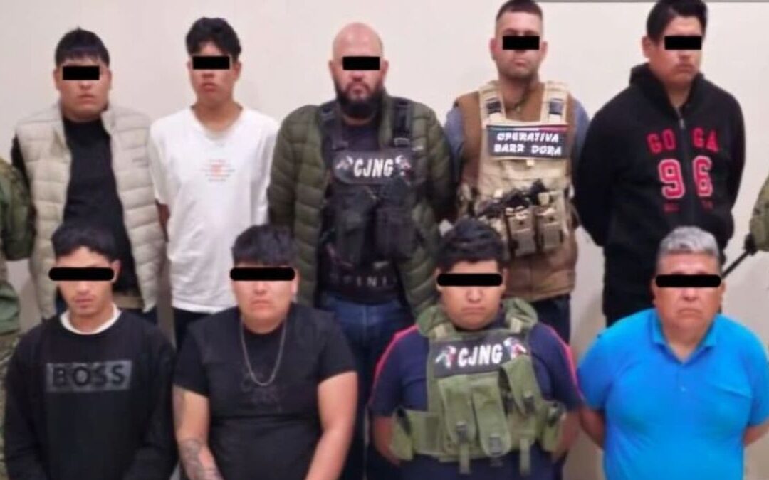 Captura de 9 miembros de La Barredora del CJNG en Tecamachalco, Puebla